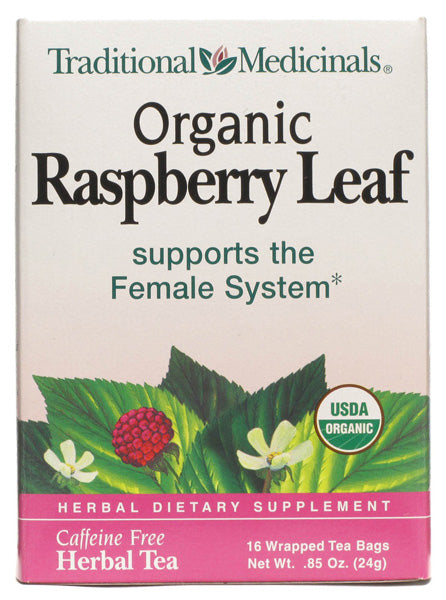 TRADITIONAL MEDICINALS - Organic Raspberry Leaf - 6 x 16 Tea Bags For Cheap