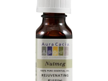 AURA CACIA - 100% Pure Essential Oil Nutmeg - 0.5 fl. oz. (15 ml) on Sale