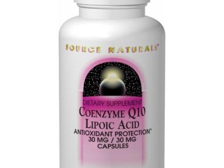 SOURCE NATURALS - Coenzyme Q10 Lipoic Acid 60 mg - 60 Capsules on Sale