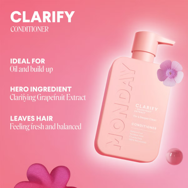 MONDAY Haircare Clarify Shampoo & Conditioner Twin 2 x 350ml For Cheap