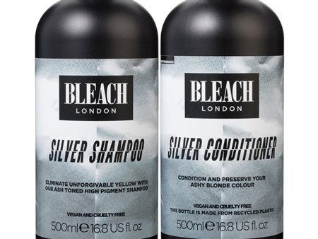 Bleach London Silver Shampoo & Conditioner Twin 2 x 500ml Sale