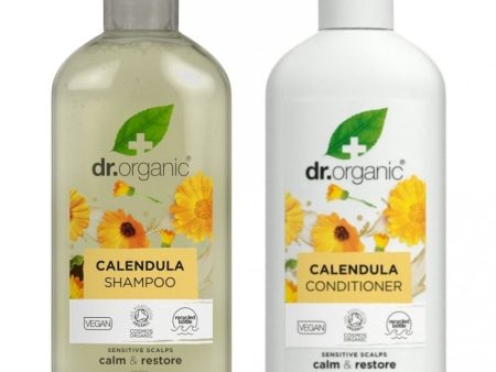 Dr. Organic Calendula Shampoo & Conditioner Twin 2 x 265ml Online Sale