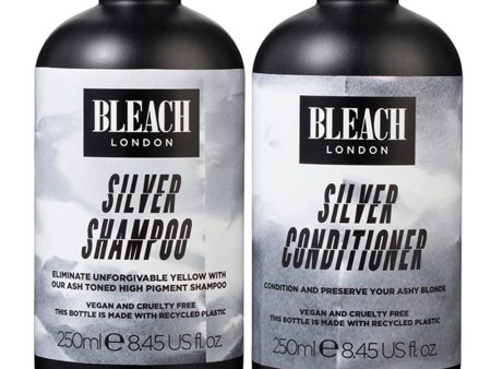 Bleach London Silver Shampoo & Conditioner Twin 2 x 250ml Online Sale