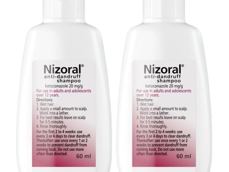 Nizoral Anti-Dandruff Shampoo Duo 2 x 60ml For Cheap