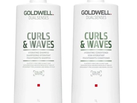 Goldwell DualSenses Curls & Waves Hydrating Shampoo & Conditioner Twin 2 x 1000ml For Cheap