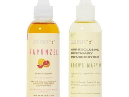 Hair Syrup Rapunzel Pre-Wash Oil Treatment & Grows-Mary Scalp Activating Pre-Wash Oil Treatment Twin 2 x 100ml Cheap