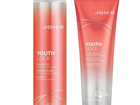 Joico YouthLock Collagen Shampoo 300ml & Conditioner 250ml Twin on Sale