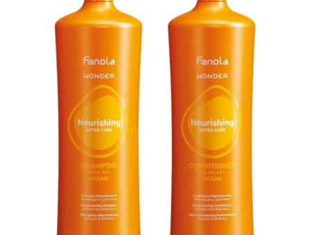 Fanola Wonder Nourishing Extra Care Restructuring Shampoo & Conditioner Twin 2 x 1000ml Fashion