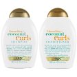 OGX Quenching+ Coconut Curls Shampoo & Conditioner Twin 2 x 385ml Supply