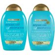 OGX Hydrate & Revive+ Argan Oil of Morocco Extra Strength Shampoo & Conditioner Twin 2 x 385ml Fashion