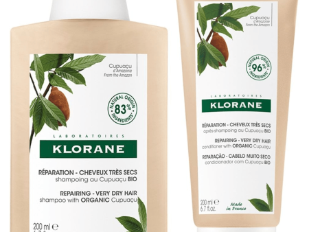 Klorane Nourishing & Repairing Shampoo & Conditioner Twin 2 x 200ml For Sale