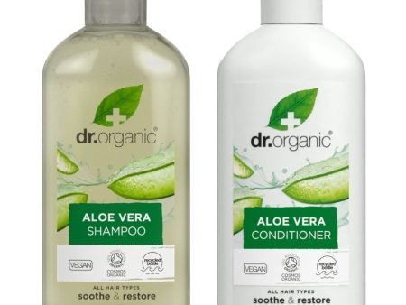 Dr. Organic Aloe Vera Shampoo & Conditioner Twin 2 x 265ml Cheap