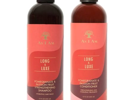 As I Am Long & Luxe Strengthening Shampoo & Conditioner 2 x 355ml Online Hot Sale