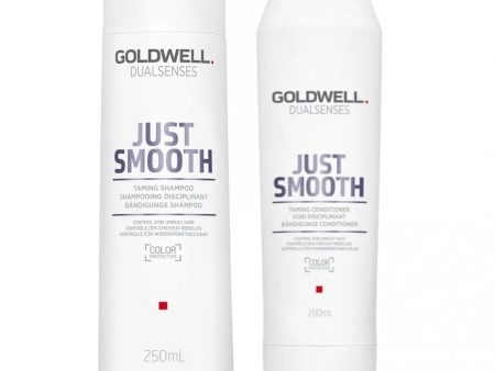 Goldwell DualSenses Just Smooth Taming Shampoo 250ml & Conditioner 200ml Twin Fashion