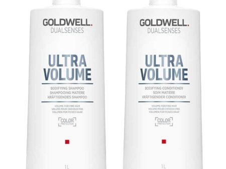 Goldwell DualSenses Ultra Volume Bodifying Shampoo & Conditioner Twin 2 x 1000ml For Sale