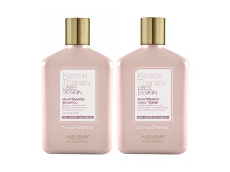 Alfaparf Milano Lisse Design Keratin Therapy Maintenance Shampoo & Conditioner Twin 2 x 250ml Sale