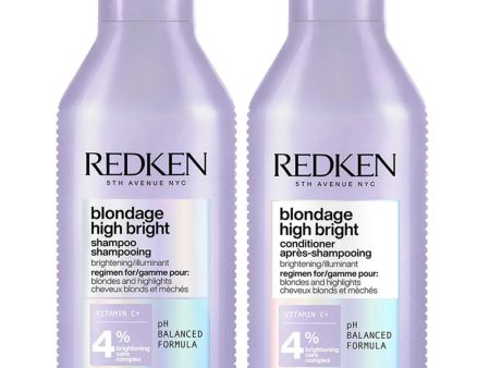 Redken Blondage High Bright Shampoo & Conditioner Twin 2 x 300ml Fashion