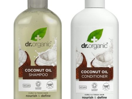 Dr. Organic Virgin Coconut Oil Shampoo & Conditioner Twin 2 x 265ml Online