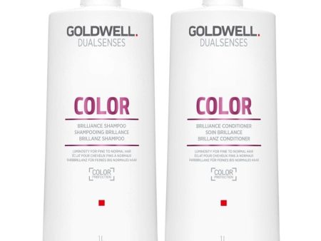 Goldwell DualSenses Colour Brilliance Shampoo & Conditioner Twin 2 x 1000ml Online Hot Sale