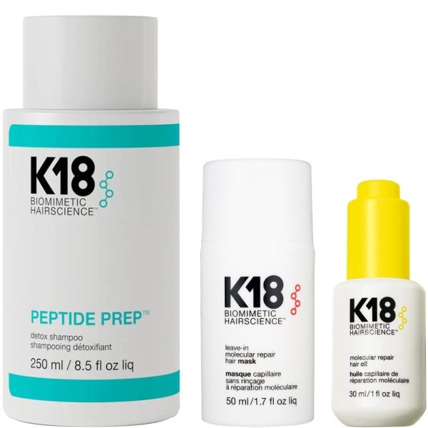 K18 Biomimetic Hairscience Complete Works Detox, Rebalance & Molecular Repair Set Fashion