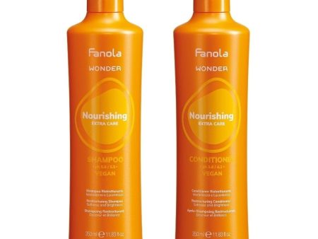 Fanola Wonder Nourishing Extra Care Restructuring Shampoo & Conditioner Twin 2 x 350ml Supply