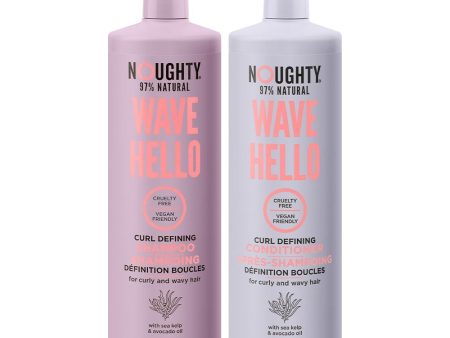 Noughty Wave Hello Curl Defining Shampoo & Conditioner Twin 2 x 1000ml Hot on Sale