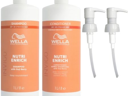 Wella Professionals Invigo Nutri-Enrich Deep Nourishing Shampoo & Conditioner Twin 2 x 1000ml Cheap