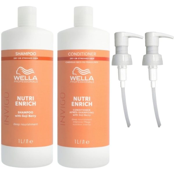 Wella Professionals Invigo Nutri-Enrich Deep Nourishing Shampoo & Conditioner Twin 2 x 1000ml Cheap