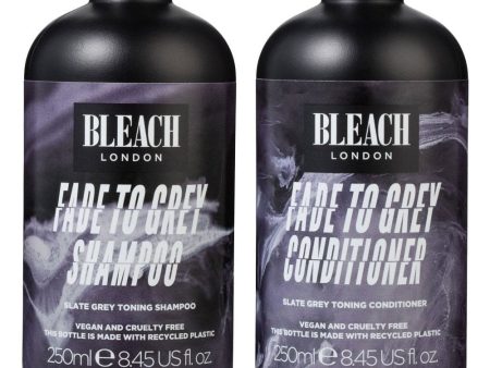 Bleach London Fade To Grey Shampoo & Conditioner Twin 2 x 250ml For Cheap