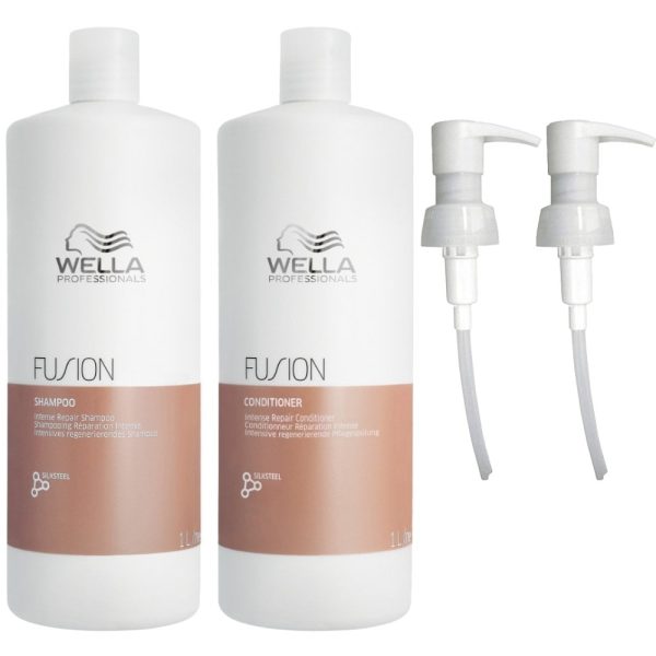 Wella Professionals Fusion Intense Repair Shampoo & Conditioner Twin 2 x 1000ml Hot on Sale