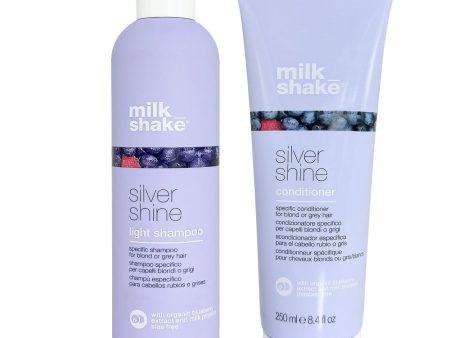 Milk_Shake Silver Shine Light Shampoo 300ml & Silver Shine Conditioner 250ml Twin Supply