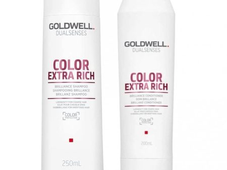 Goldwell DualSenses Colour Extra Rich Brilliance Shampoo 250ml & Conditioner 200ml Twin Cheap