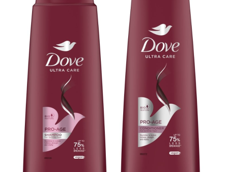 Dove Ultra Care Pro Age Shampoo 400ml & Conditioner 350ml Twin Fashion