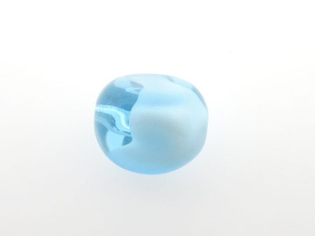 13MM Aqua Blue Givre Glass Bead (24 pieces) Online Sale