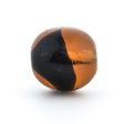 10MM Topaz Black Glass Round Bead (72 pieces) Hot on Sale