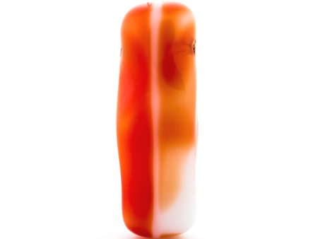 17X6MM Orange Wht Glass  Stick  Drop (72 pieces) Online now