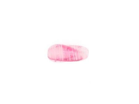 16X8MM Pink Glass Barq. Bead (36 pieces) Online now