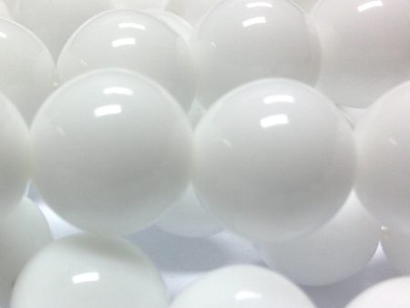 3MM White Glass Round Bead (1200 pieces) For Discount