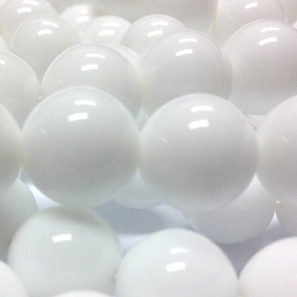 3MM White Glass Round Bead (1200 pieces) For Discount