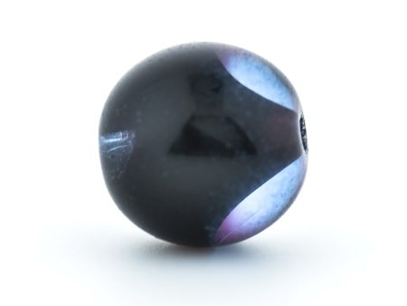 10MM Sapphire Black Glass Round Bead (72 pieces) Sale