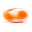 20X12MM Orange Wht Glass Oval Bead (36 pieces) Online