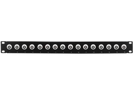 16-Port 50 Ohm BNC Patch Panel, 19 inch Rackmount 1U For Cheap