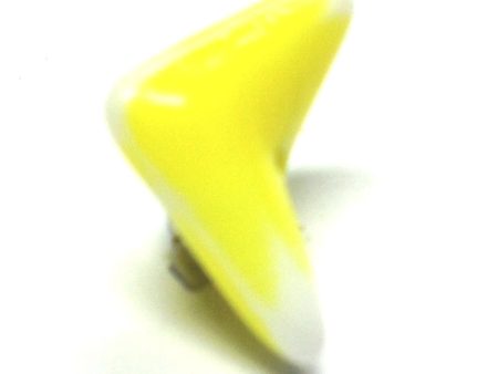 Yellow Glass Interlock Bead (36 pieces) on Sale