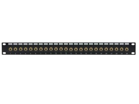 24-port F-Type Patch Panel, 19 inch Rackmount 1U Online now