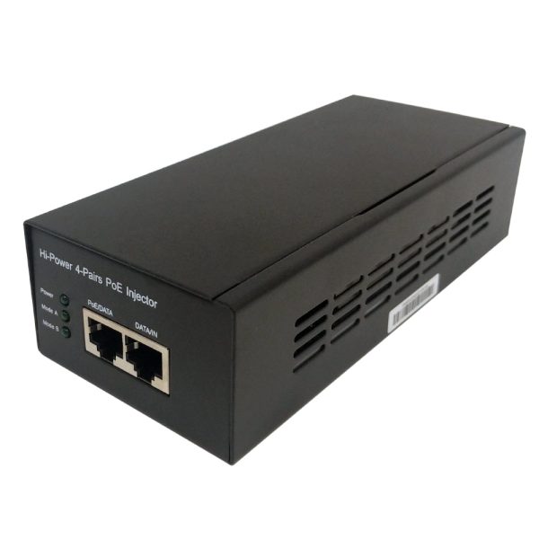 1-Channel 10 100 1000M PoE Injector - 60W - IEEE 802.3af at For Sale