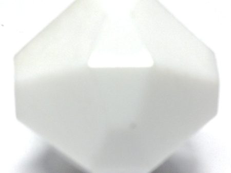 12MM White Faceted Bead (100 pieces) Hot on Sale