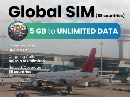 Global SIM (60 countries) For Cheap