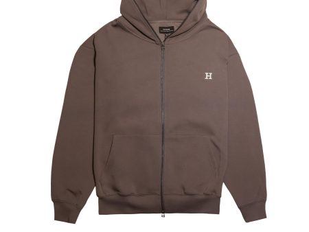 Embroidered H 2-Way Zip-Up Hoodie Hot on Sale