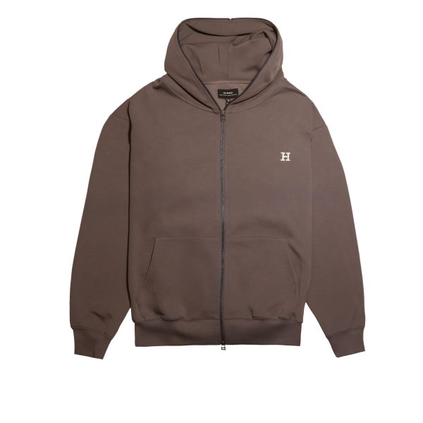 Embroidered H 2-Way Zip-Up Hoodie Hot on Sale