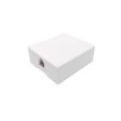 1 Port RJ11 Telephone Surface Mount Box - White Sale